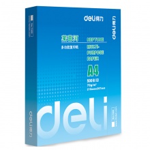 得力（deli） 7400 A4 莱茵河复印纸 70g 500张/包 单包装