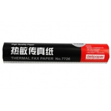 得力(deli)7726 热敏传真纸210mm*20码 24卷/盒